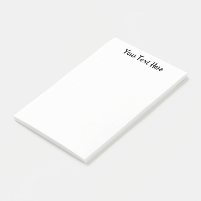 Ghost White Solid Color custom Post-it Notes (Angled)