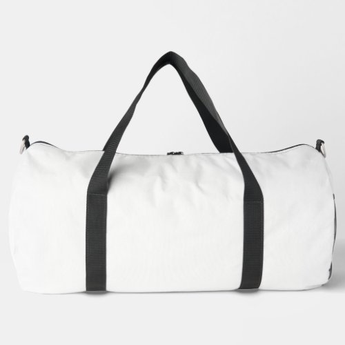 Ghost White Solid Color Duffle Bag