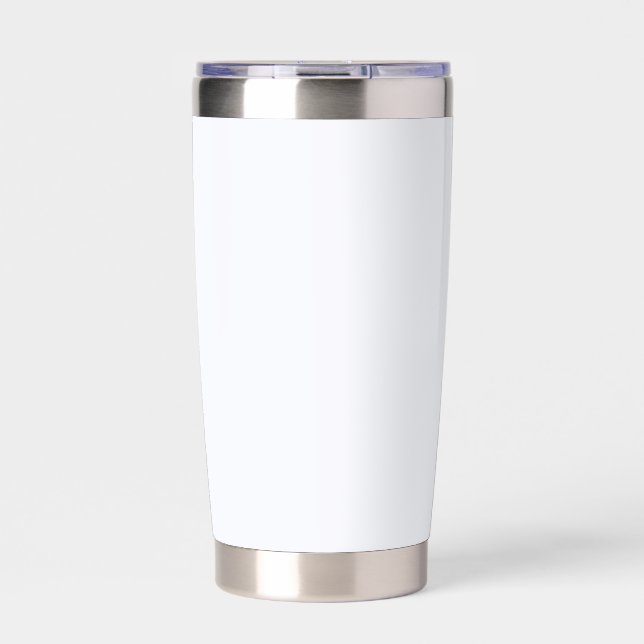 Ghost White Solid Color Insulated Tumbler (Front)