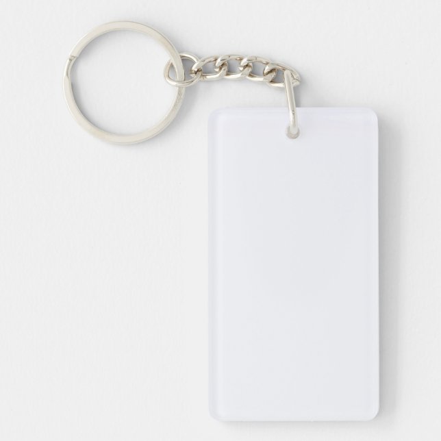Ghost White Solid Color Keychain (Front)