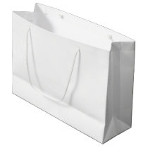 Ghost White Solid Color Large Gift Bag