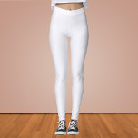 Ghost White Solid Color  Leggings<br><div class="desc">Ghost White Solid Color</div>