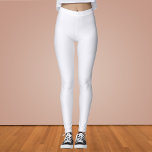 Ghost White Solid Color Leggings<br><div class="desc">Ghost White Solid Color</div>