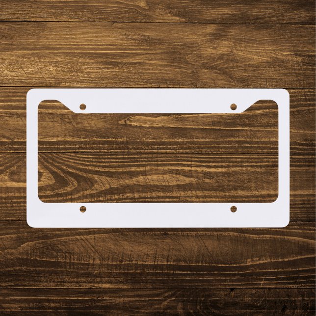 Ghost White Solid Color License Plate Frame (Creator Uploaded)