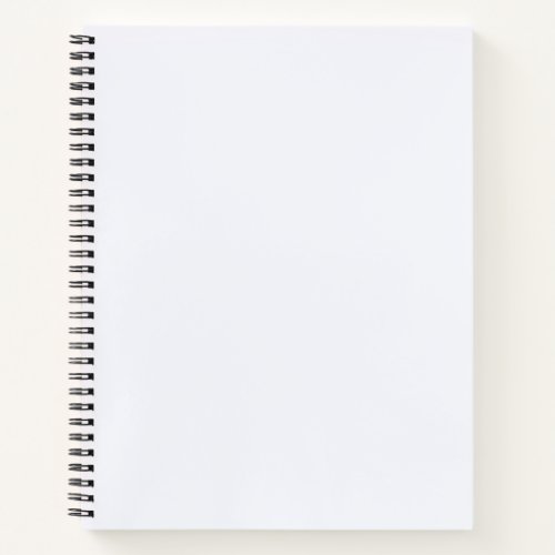 Ghost White Solid Color Notebook