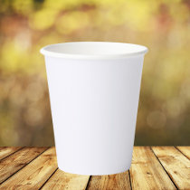 Ghost White Solid Color Paper Cups