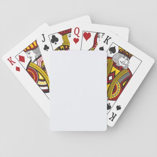 Ghost White Solid Color Poker Cards