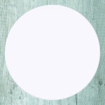 Ghost White Solid Color Round Paper Coaster