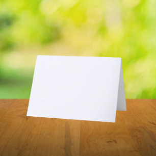 Ghost White Solid Color Thank You Card