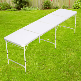 Ghost White Solid Colour Beer Pong Table