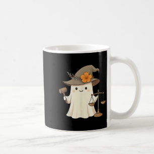Ghost Witch Hat Halloween Lawyer Paralegal Attorne Coffee Mug