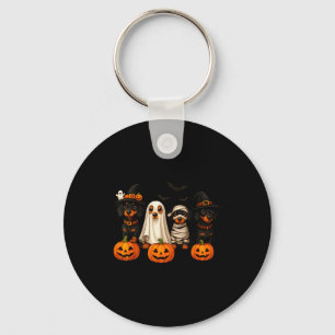 Ghost Witch Mummy Pumpkin Dachshund Dog Costume Ha Keychain