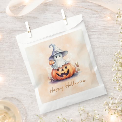 Ghost Witches Hat Jack_O Lantern Happy Halloween Favor Bag
