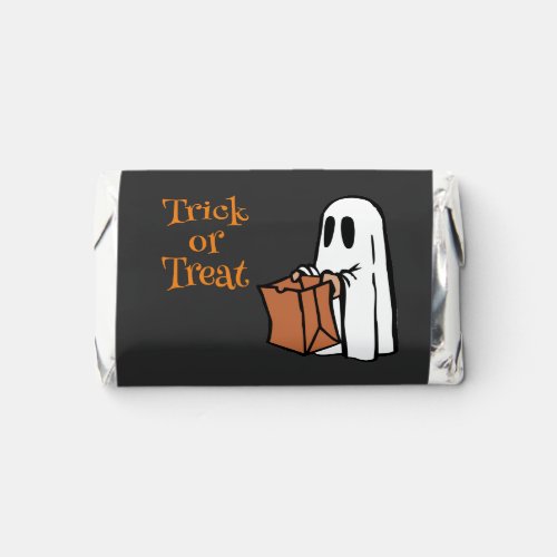 Ghost with Bag Trick or Treating Hersheys Miniatures