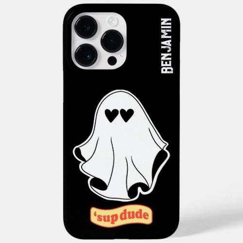 Ghost with Love eyes sup dude Customizable Case_Mate iPhone 14 Pro Max Case