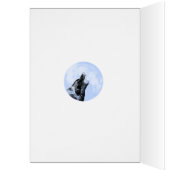 Ghost wolf howling 90th birthday card (Inside (Left))