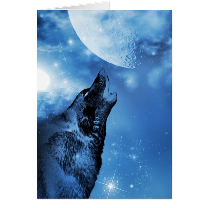 Ghost Wolf Howling At The Moon Zazzle Com
