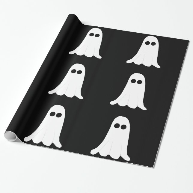Ghost Wrapping Paper (Unrolled)