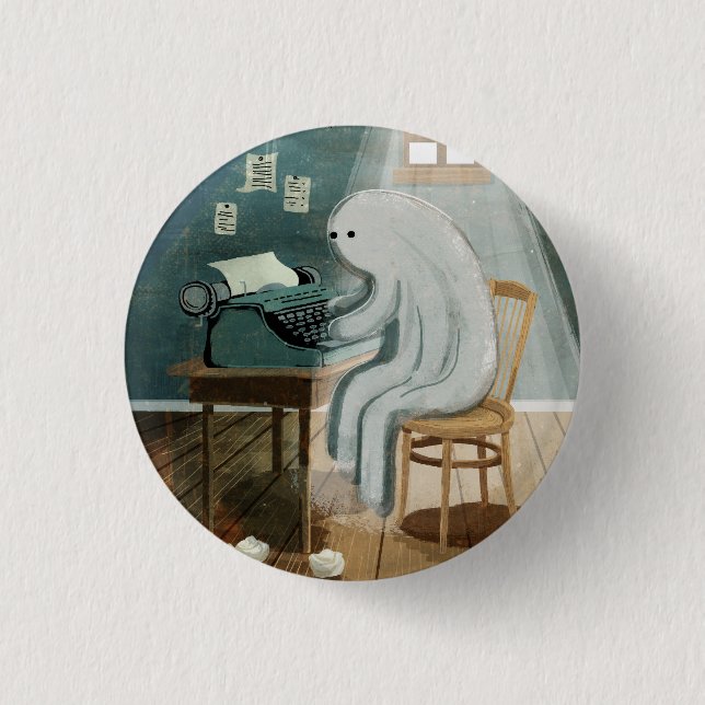 Ghost Writer Button (Front)