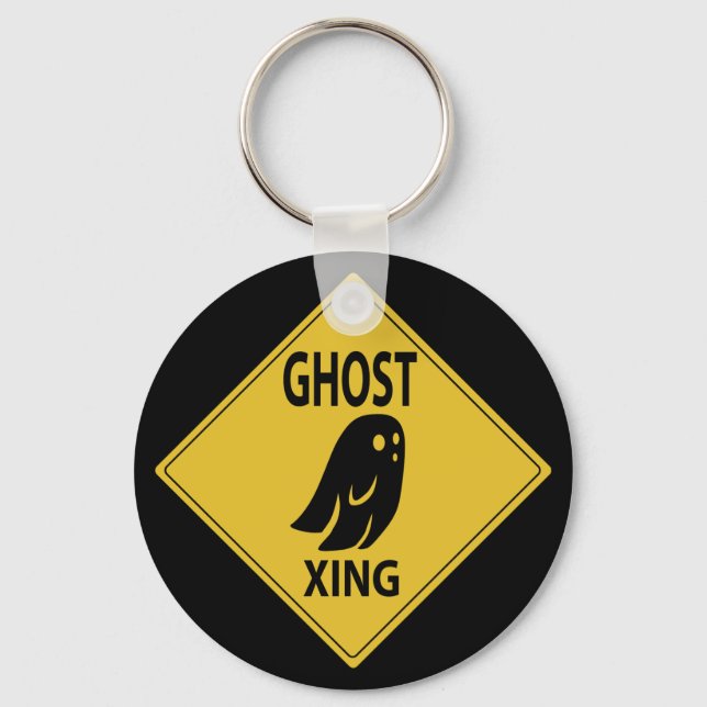 Ghost Xing Keychain (Front)