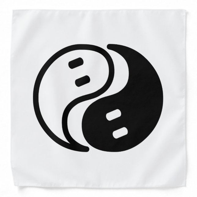 Ghost Yin Yang Bandana (Front)