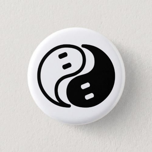 Ghost Yin Yang Button