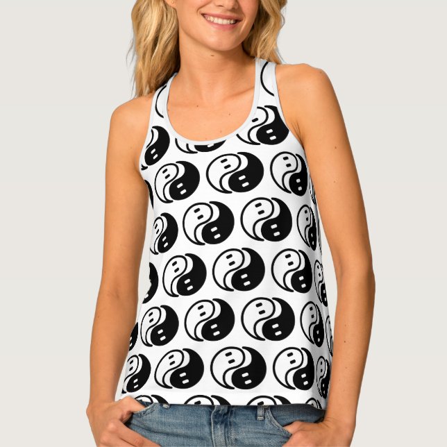 Ghost Yin Yang Tank Top (Front)