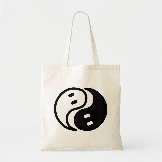 Ghost Yin Yang Tote Bag (Front)