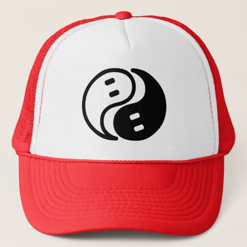 Ghost Yin Yang Trucker Hat