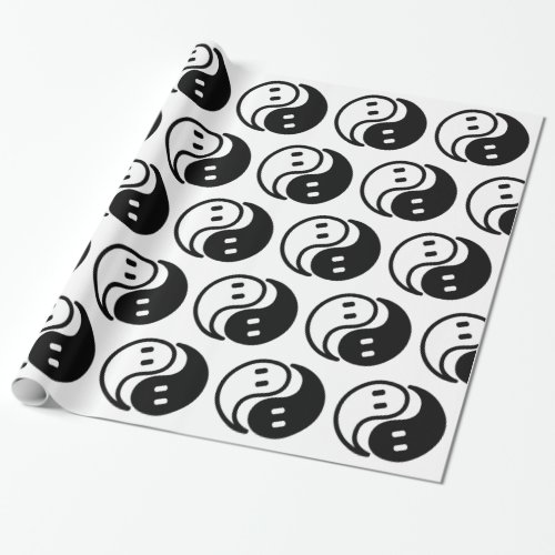 Ghost Yin Yang Wrapping Paper