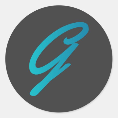 GhostBSD G logo  round sticker