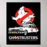 Ghostbusters Halloween Design Ecto 1  Poster