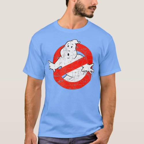 Ghostbusters I Aint Afraid Distressed T_Shirt