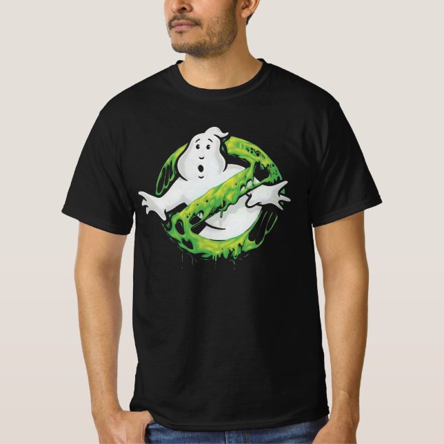 "Ghostbusters logo slimed " T-Shirt (Front)
