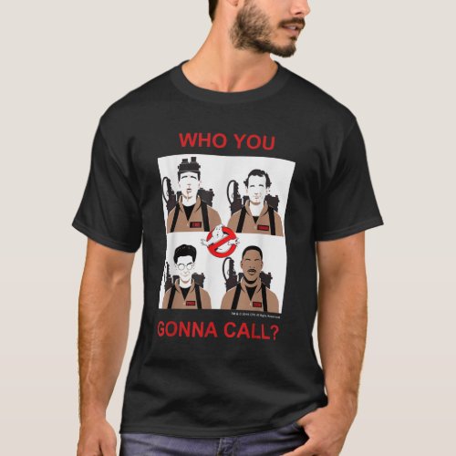Ghostbusters Who You Gonna Call Group Shot Panels  T_Shirt