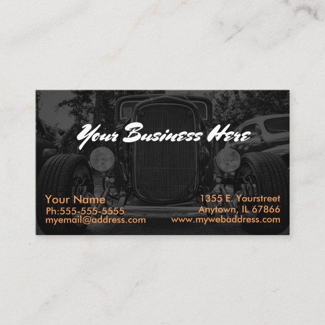 Ghosted Coupe Business Card (Front)