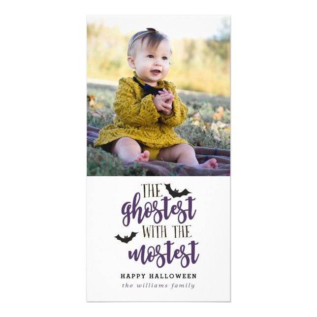 Ghostest with the Mostest Halloween Card (Front)