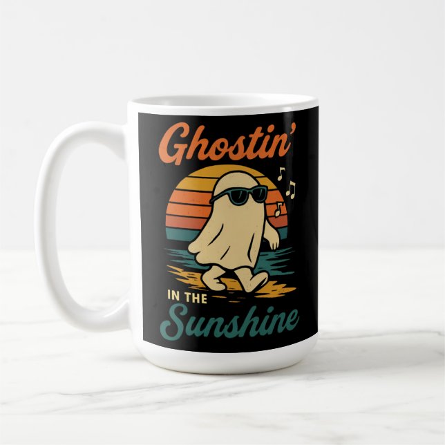 Ghostin ghost halloween coffee mug (Left)