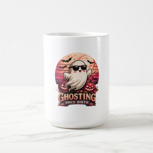 Ghosting Since Birth Funny Halloween Ghost Coffee Mug