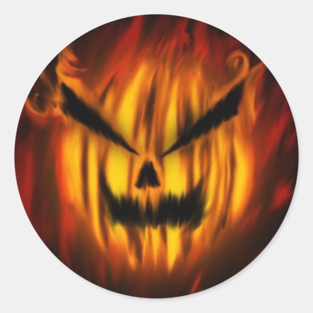 ghostjack classic round sticker (Front)