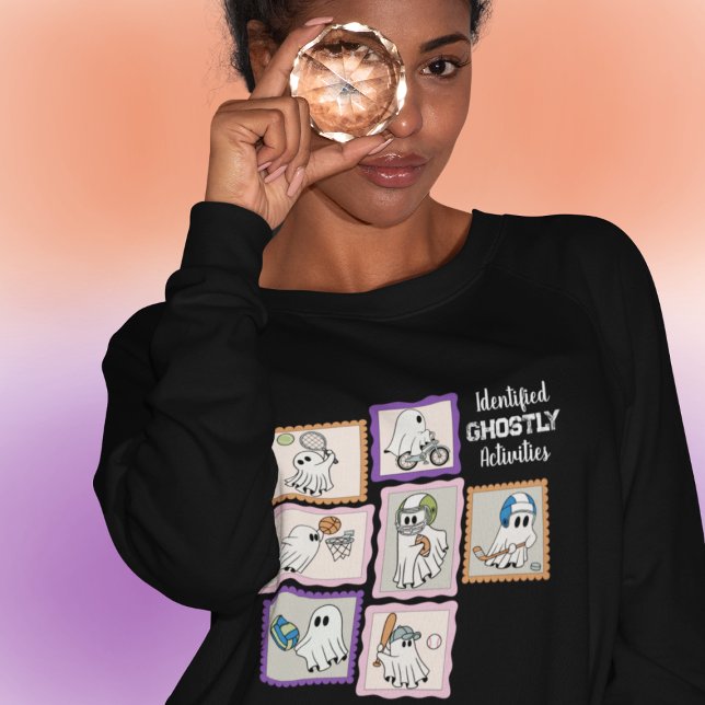 Ghostly Activities - Physically Active Ghosts Sweatshirt (This item is for display purposes only to illustrate the design element. )