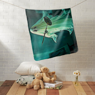 Ghostly Artist's Studio Design Baby Blanket