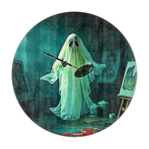 Ghostly Artist's Studio Design Cutting Board