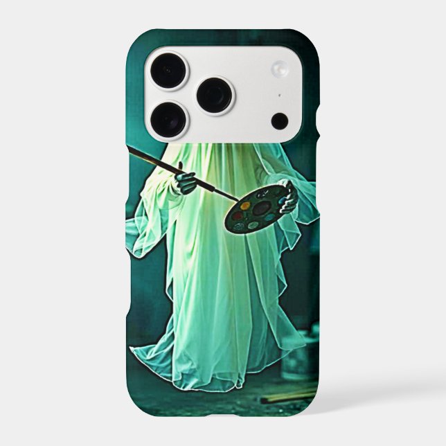 Ghostly Artist's Studio Design Iphone Case (Back)