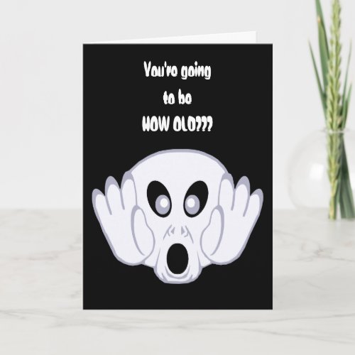 Ghostly Birthday Greetings Card