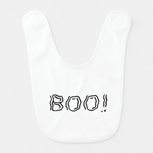 Ghostly Boo Baby Bib