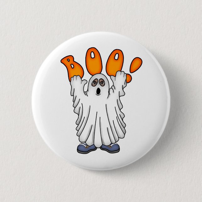 Ghostly Boo Button (Front)