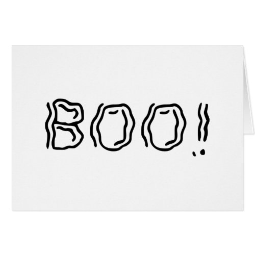 Ghostly Boo Greeting Card