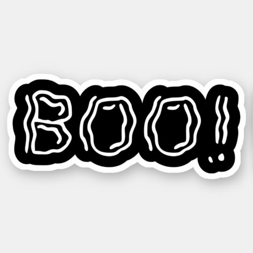 Ghostly Boo Sticker