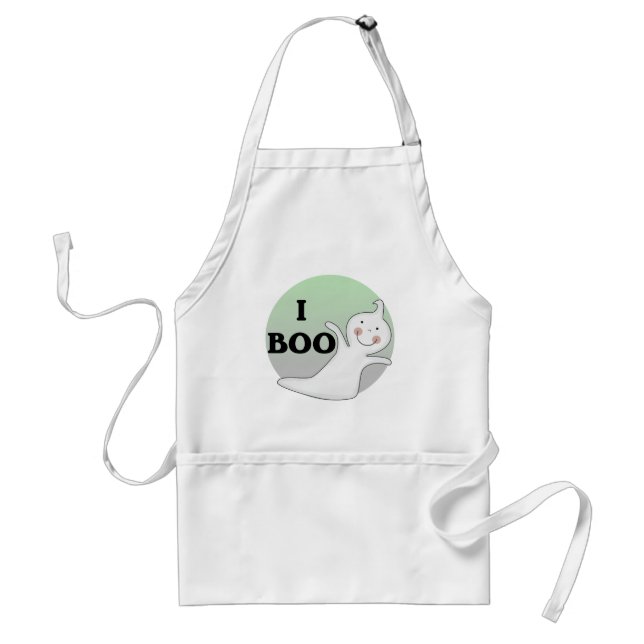 Ghostly Boo Tshirts and Gifts Adult Apron (Front)